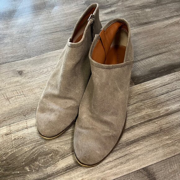 Lucky Brand Brekke Brindle Ankle Booties Leather Brown Women’s Size 9.5 - Picture 2 of 9